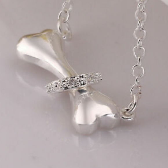 NEW 925 Sterling Silver Bone 🦴 Necklace - Picture 3 of 4